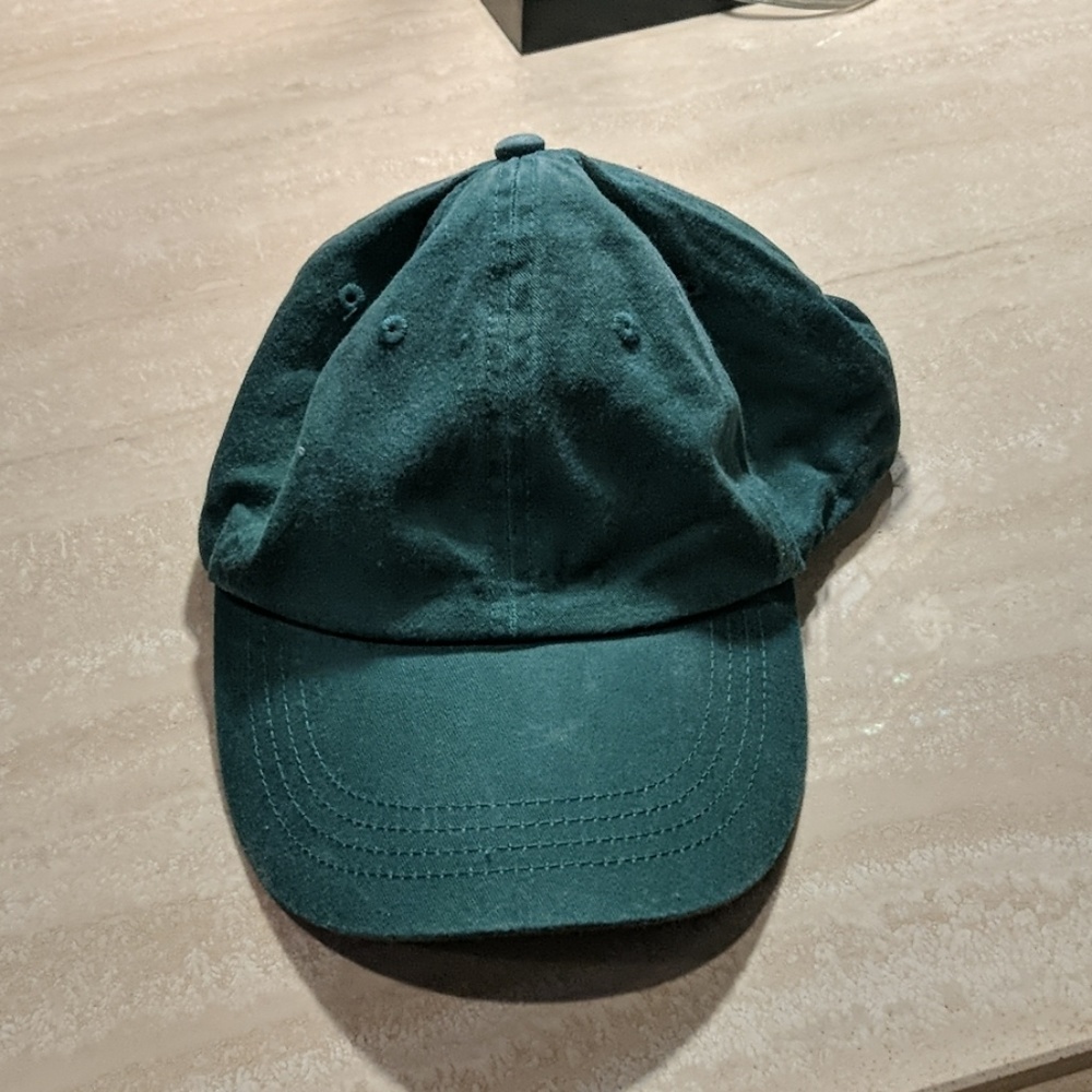 Deep green baseball cap